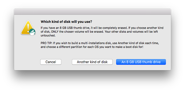 diskmaker x sorry your macos insall app may be incomplete